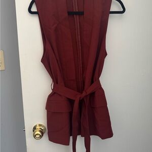 Reitmans Burgundy Sleeveless Vest